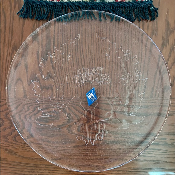 Cristaleria Europa Merry Christmas Platter - Picture 2 of 5
